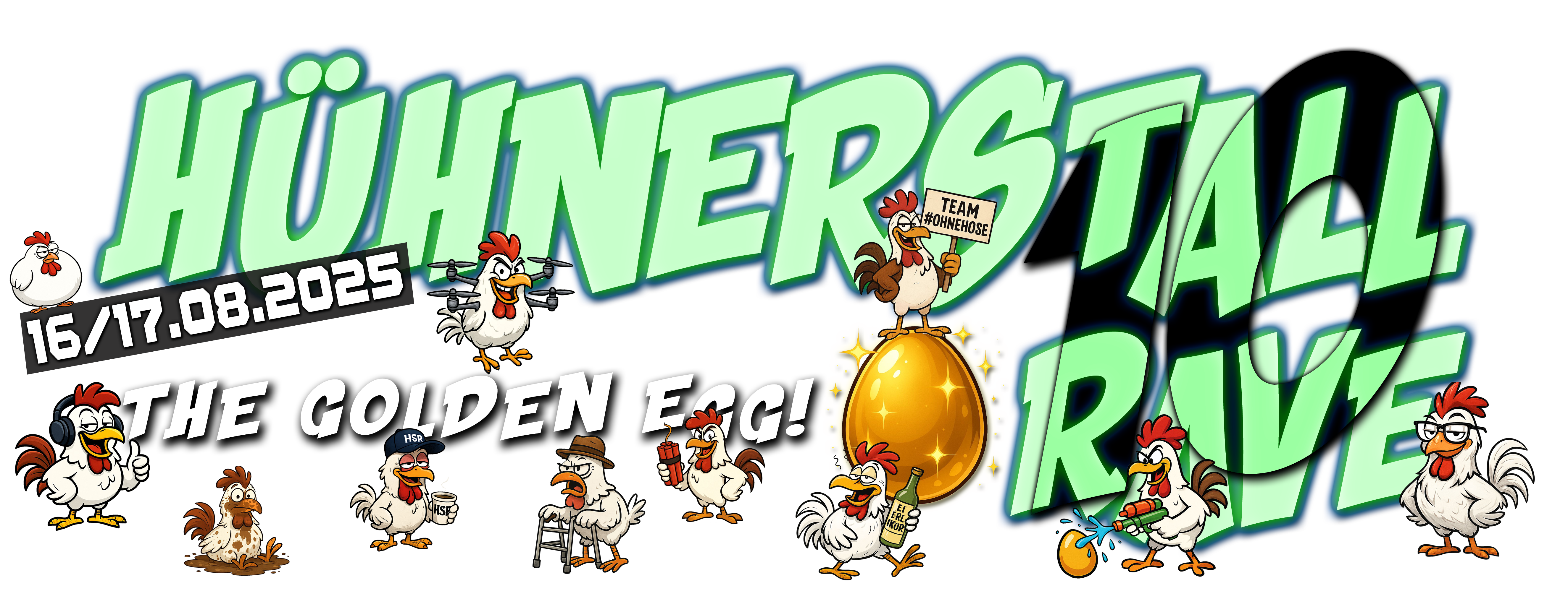 Hühnerstallrave #8 - Weihnachtsfeierei Logo